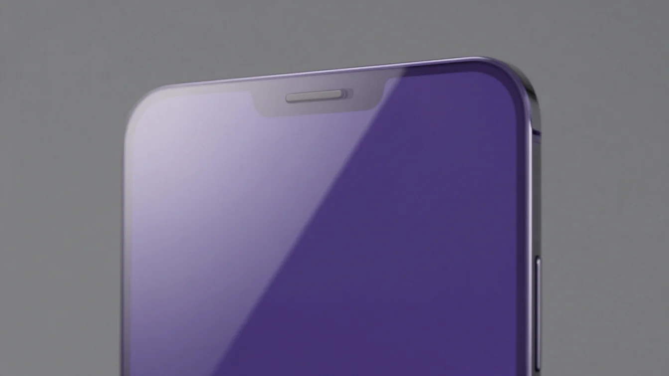 Clean tech product photography of a tempered glass screen protect